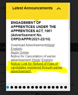 SBI अपरेंटिस भर्ती 2020 (SBI Apprentice recruitment 2020) के लिए आवेदन करने वाले उम्मीदवारों के लिए : Application fee Refund रजिस्ट्रेशन | Latest Hindi Banking jobs_4.1