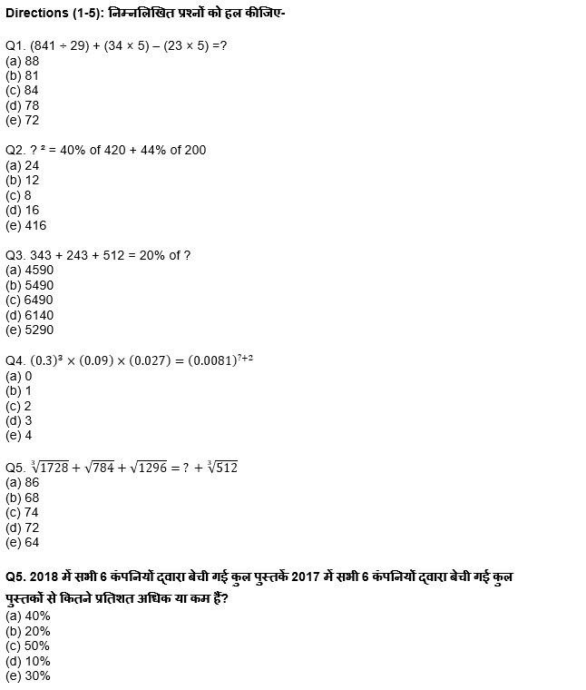 IBPS Clerk प्रीलिम्स क्वांट क्विज : 5th December – Practice Set | Latest Hindi Banking jobs_4.1