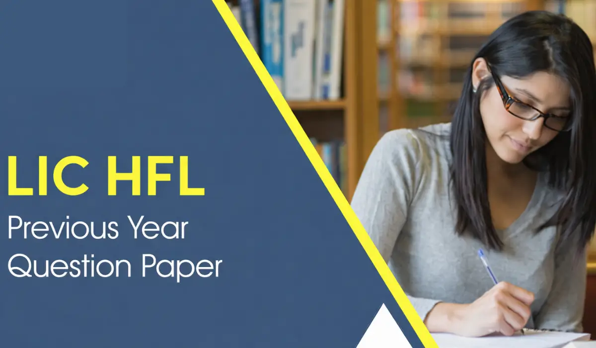 LIC HFL Previous Year Question Paper PDF