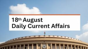 18th August Daily Current Affairs 2025: सभी परीक्षाओं के लिए डेली जीके अपडेट
