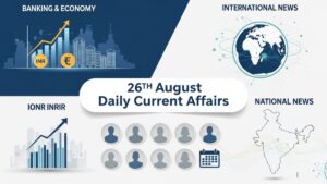 26th August Daily Current Affairs 2025: सभी परीक्षाओं के लिए डेली जीके अपडेट