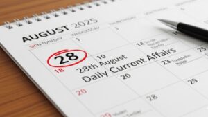 28th August Daily Current Affairs 2025: सभी परीक्षाओं के लिए डेली जीके अपडेट