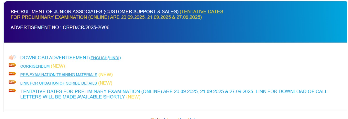 SBI Clerk Exam Date 2025 Out: एसबीआई क्लर्क परीक्षा तिथि हुई जारी, इन तारीखों पर होगी प्रीलिम्स परीक्षा | Latest Hindi Banking jobs_3.1