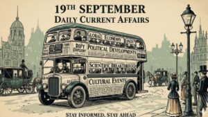 19th September Daily Current Affairs 2025: सभी परीक्षाओं के लिए डेली जीके अपडेट