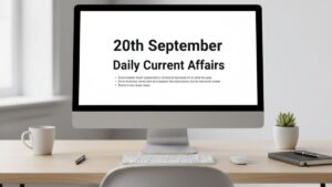 20th September Daily Current Affairs 2025: सभी परीक्षाओं के लिए डेली जीके अपडेट