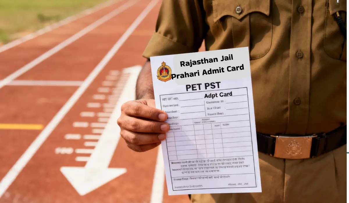 Rajasthan Jail Prahari PET PST Admit Card 2025