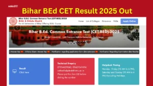 Bihar BEd CET Final Result