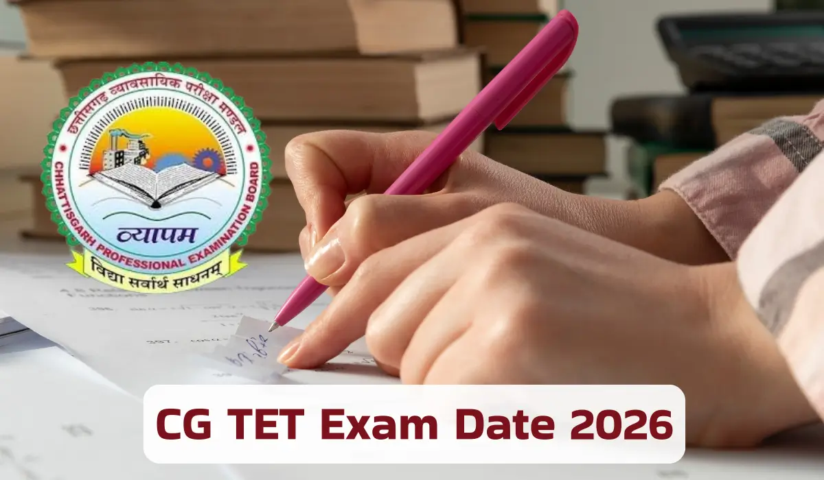 CG TET Exam Date 2026