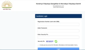 kvs nvs admit card out
