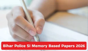 Bihar Police SI Memory Based Papers 2026