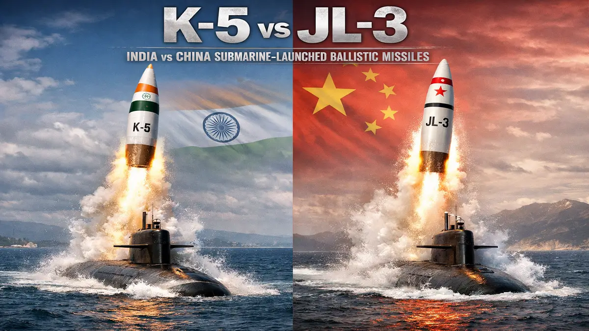 K-5-vs-JL-3-India-vs-China-Submarine-Launched-Ballistic-Missile-Comparison