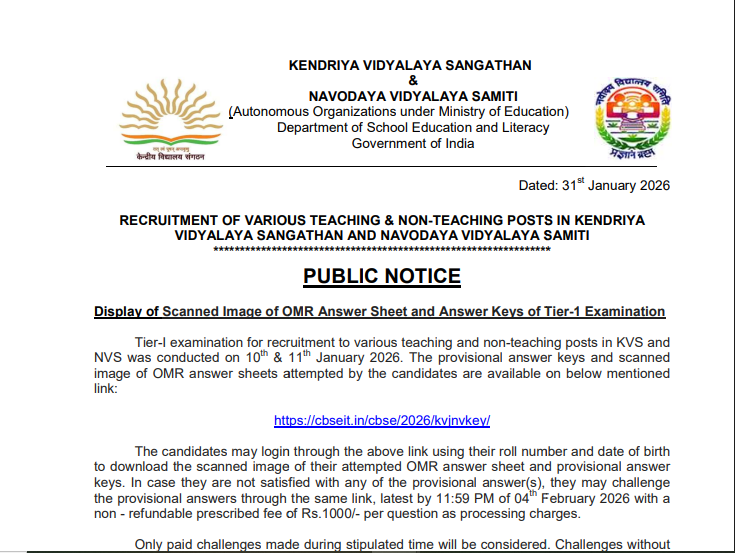 kvs notice