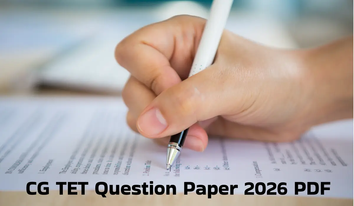 CG TET Question Paper 2026 PDF