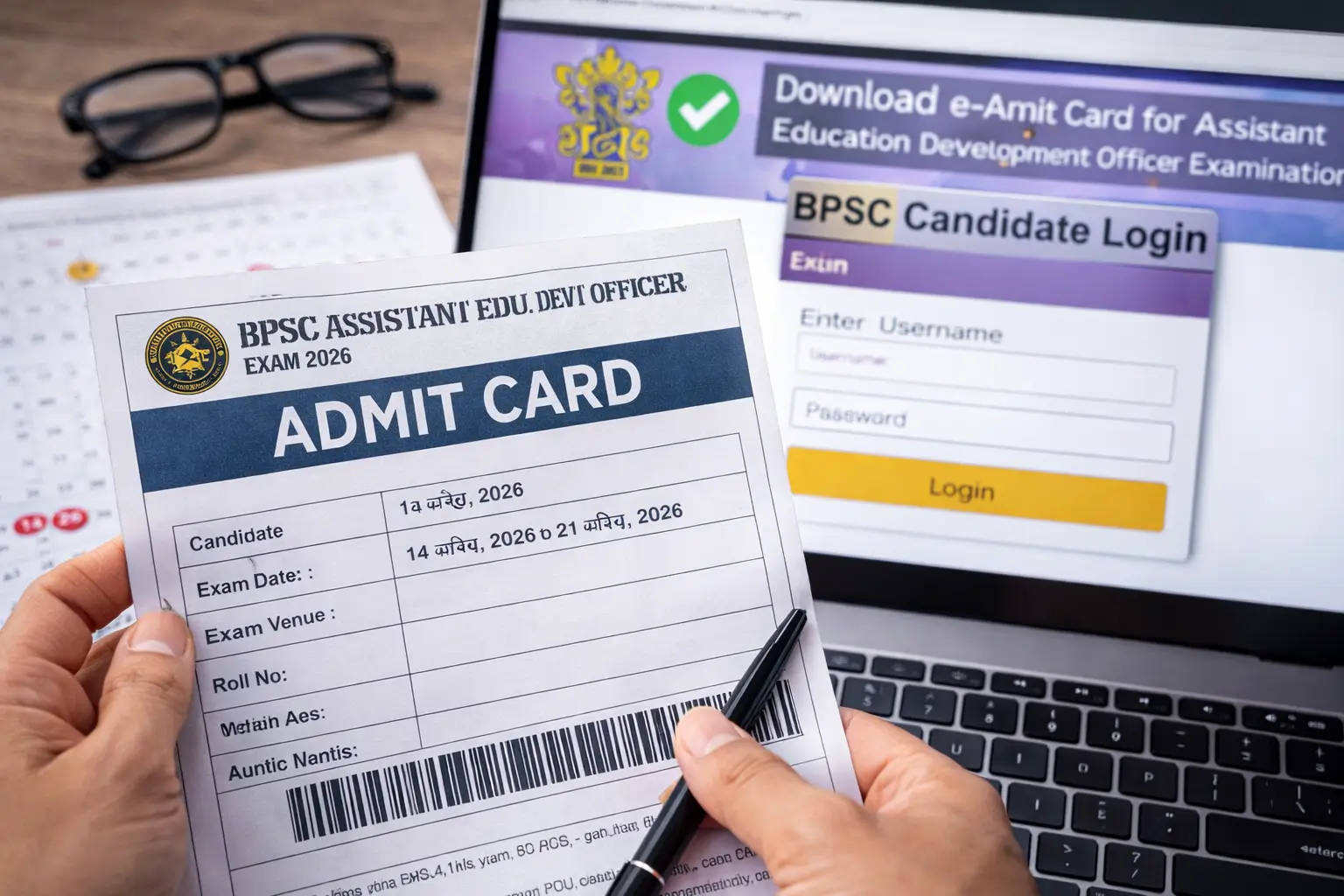 BPSC AEDO Admit Card 2026