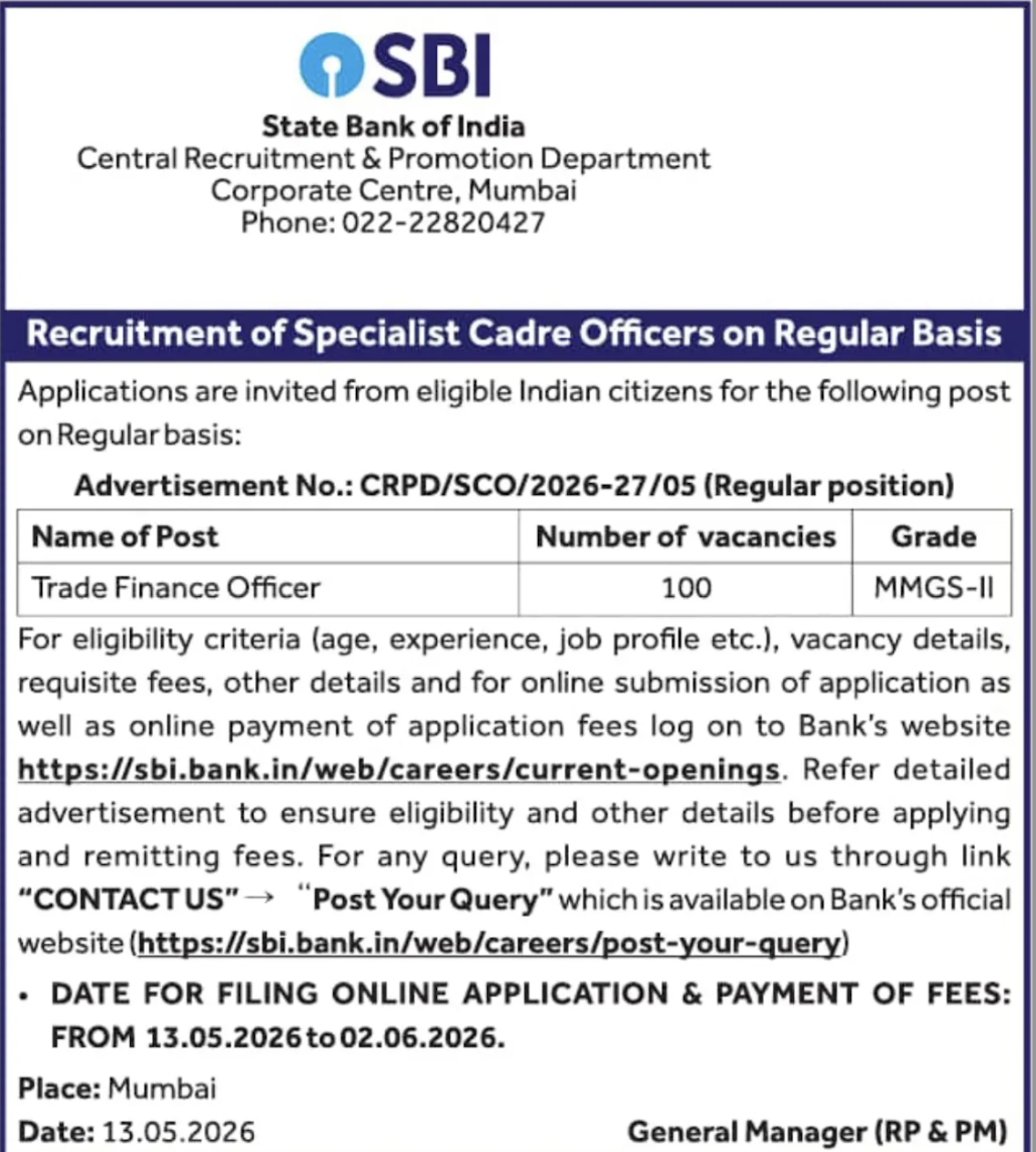 SBI SCO
