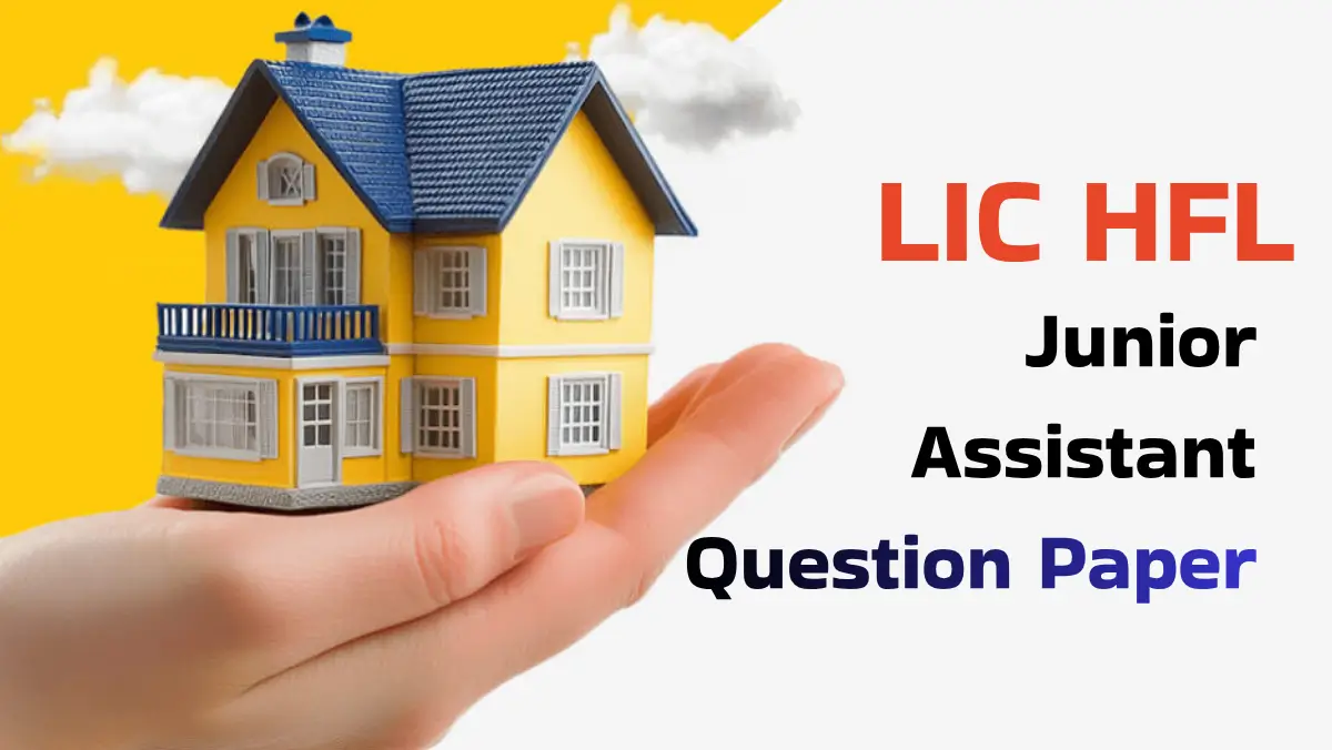 LIC HFL Junior Assistant Question Paper