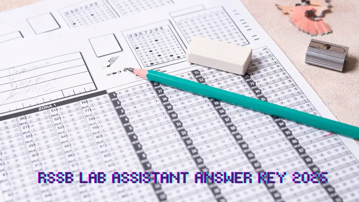 RSSB Lab Assistant Answer Key 2026
