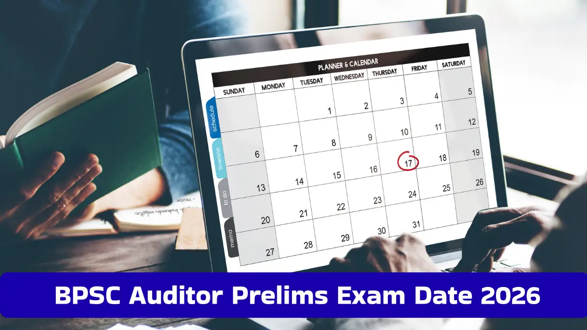 BPSC Auditor Prelims Exam Date 2026