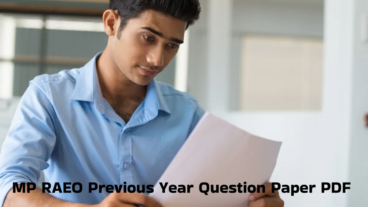 MP RAEO Previous Year Question Paper PDF