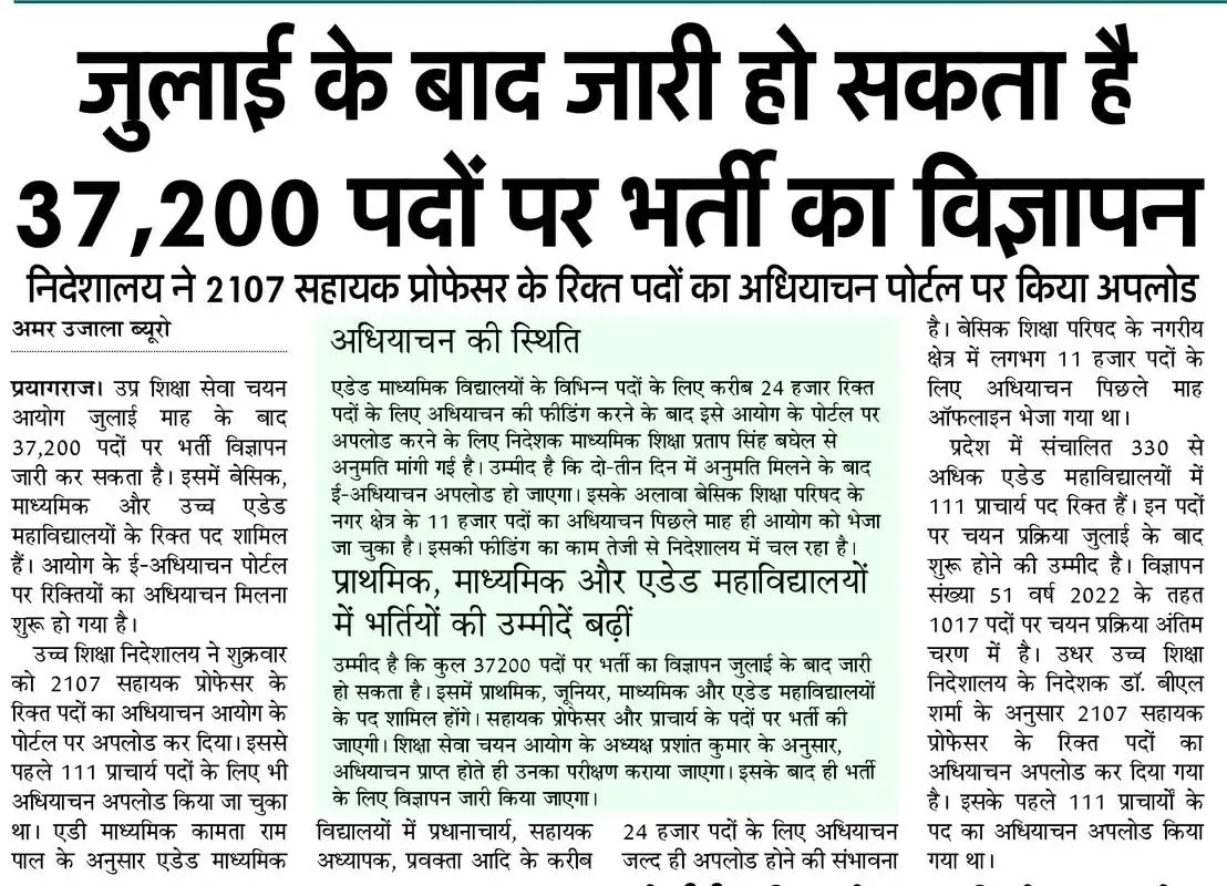 UP Teacher Recruitment 2026