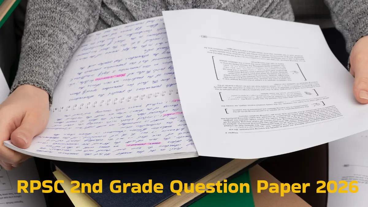 RPSC 2nd Grade Question Paper 2026