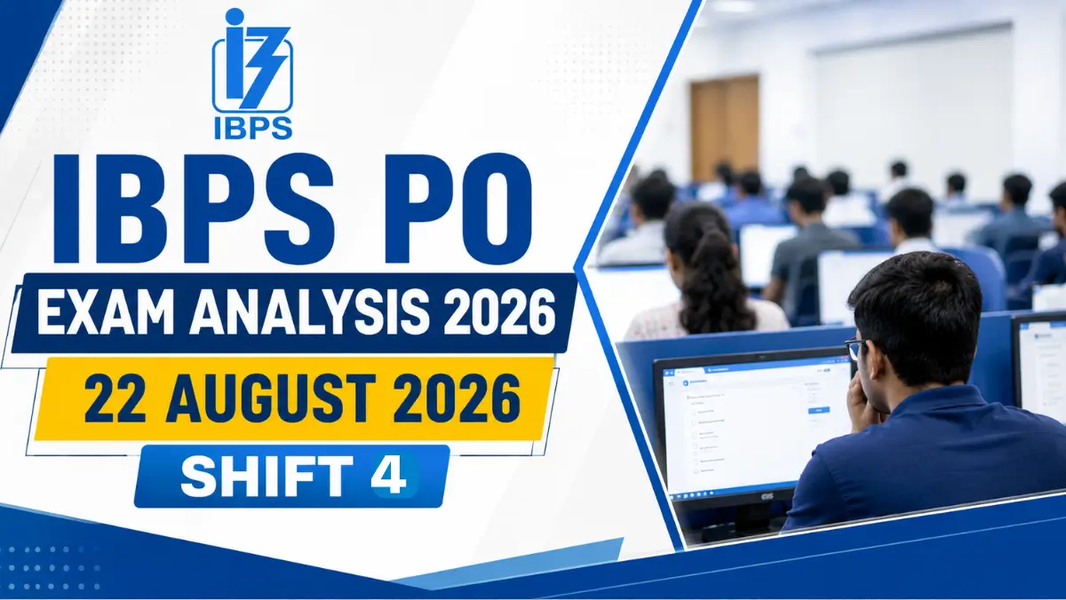 IBPS PO Exam Analysis 2026, 22 August Shift 4