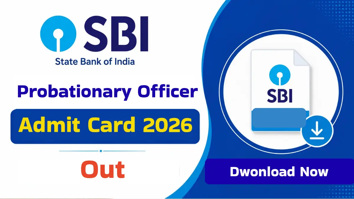 SBI PO Mains Admit Card 2026