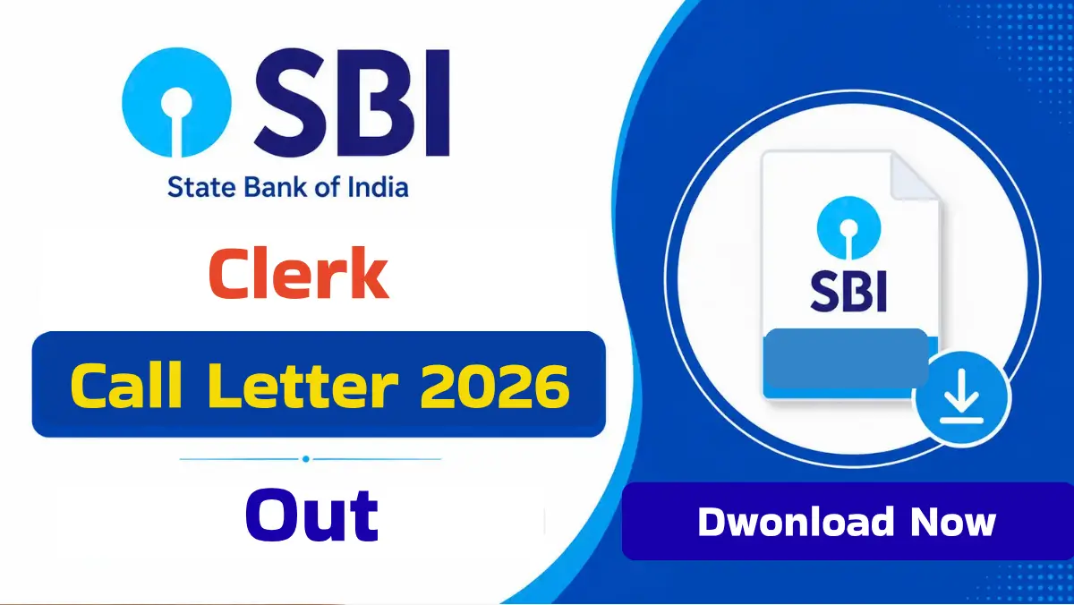 SBI Clerk JA PET Call Letter 2026