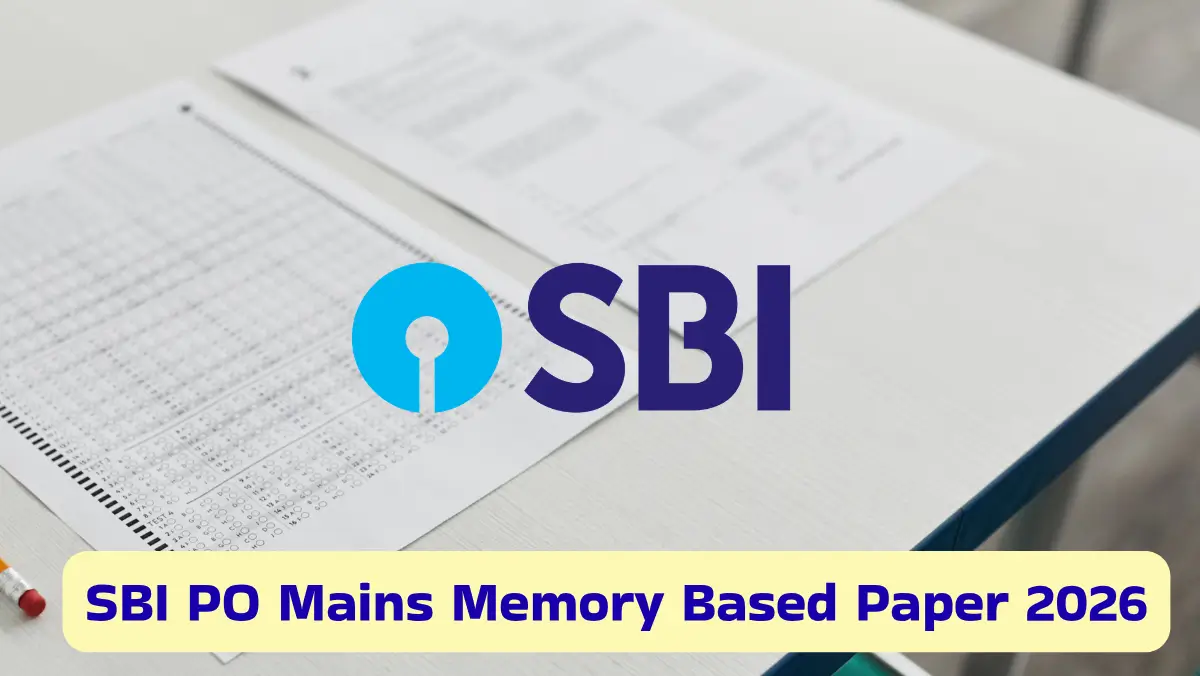 SBI PO Mains Memory Based Paper 2026