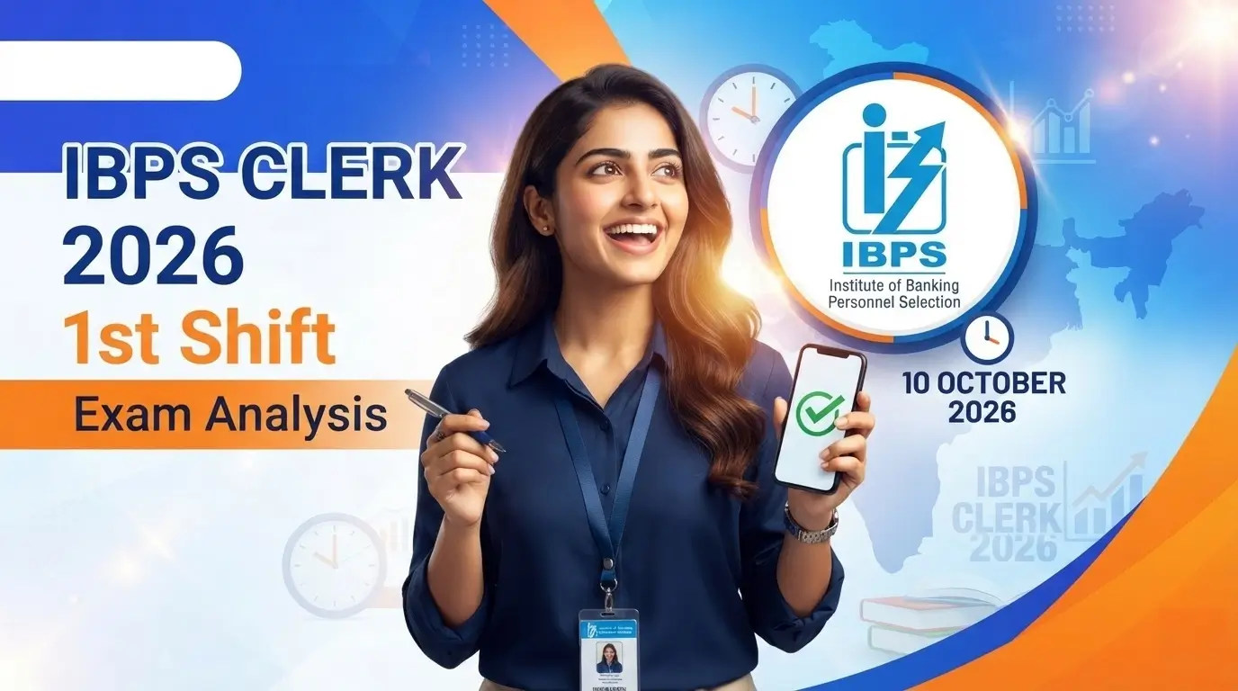 IBPS Clerk 1st Shift Exam Analysis 2026 10 October Shift 1
